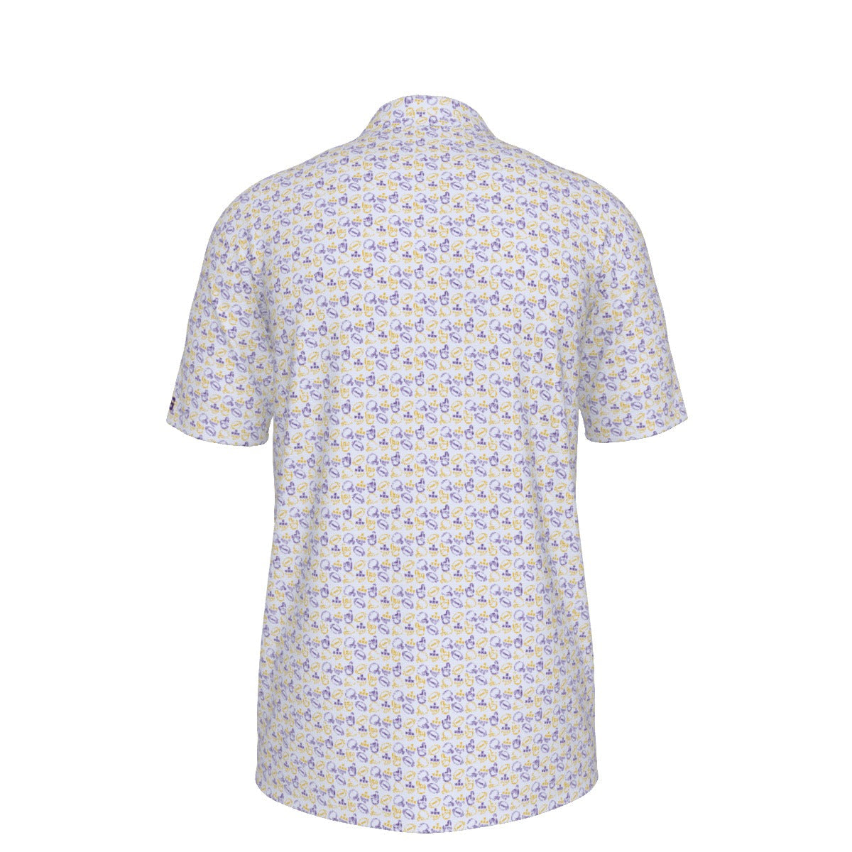 Football Symbols Polo Shirt White