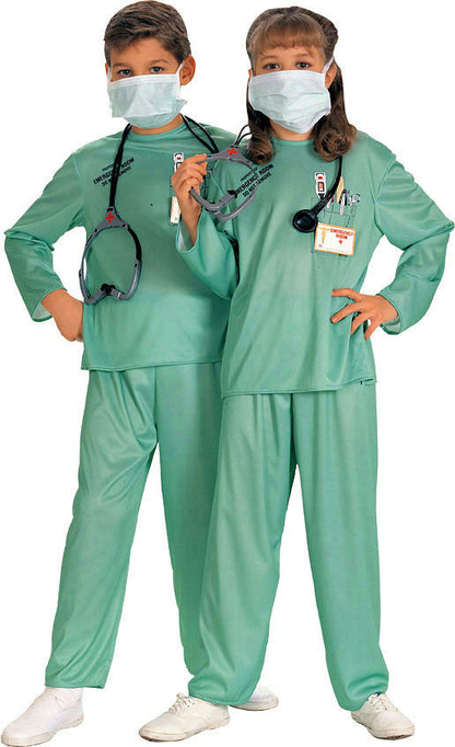 Rubie's E.R. Doctor Child Costume Size Small 4-6