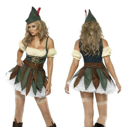 Smiffys Women's Fever Sexy Outlaw Adult Ladies Robin Hood Costume Size Small 6-8