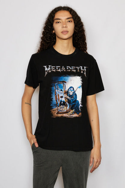 Megadeth Hourglass Tee Womens T Shirt Black