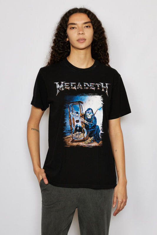Megadeth Hourglass Tee Womens T Shirt Black