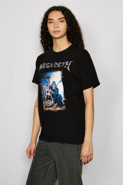 Megadeth Hourglass Tee Womens T Shirt Black