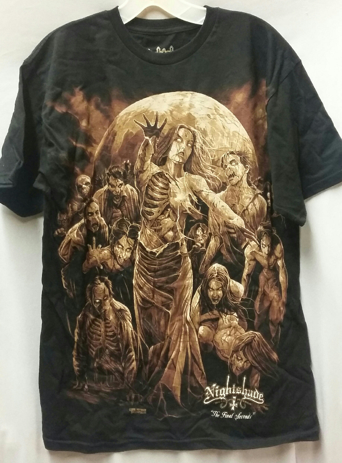 Nightshade Black Series Beautiful Horror The Final Seconds T-Shirt Sz Medium
