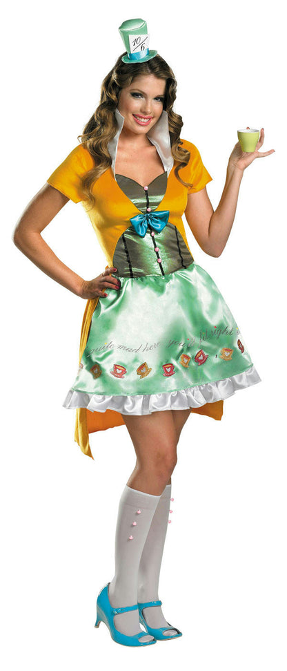 Disguise Sassy Mad Hatter Sexy Deluxe Women's Adult Costume Medium 8-10