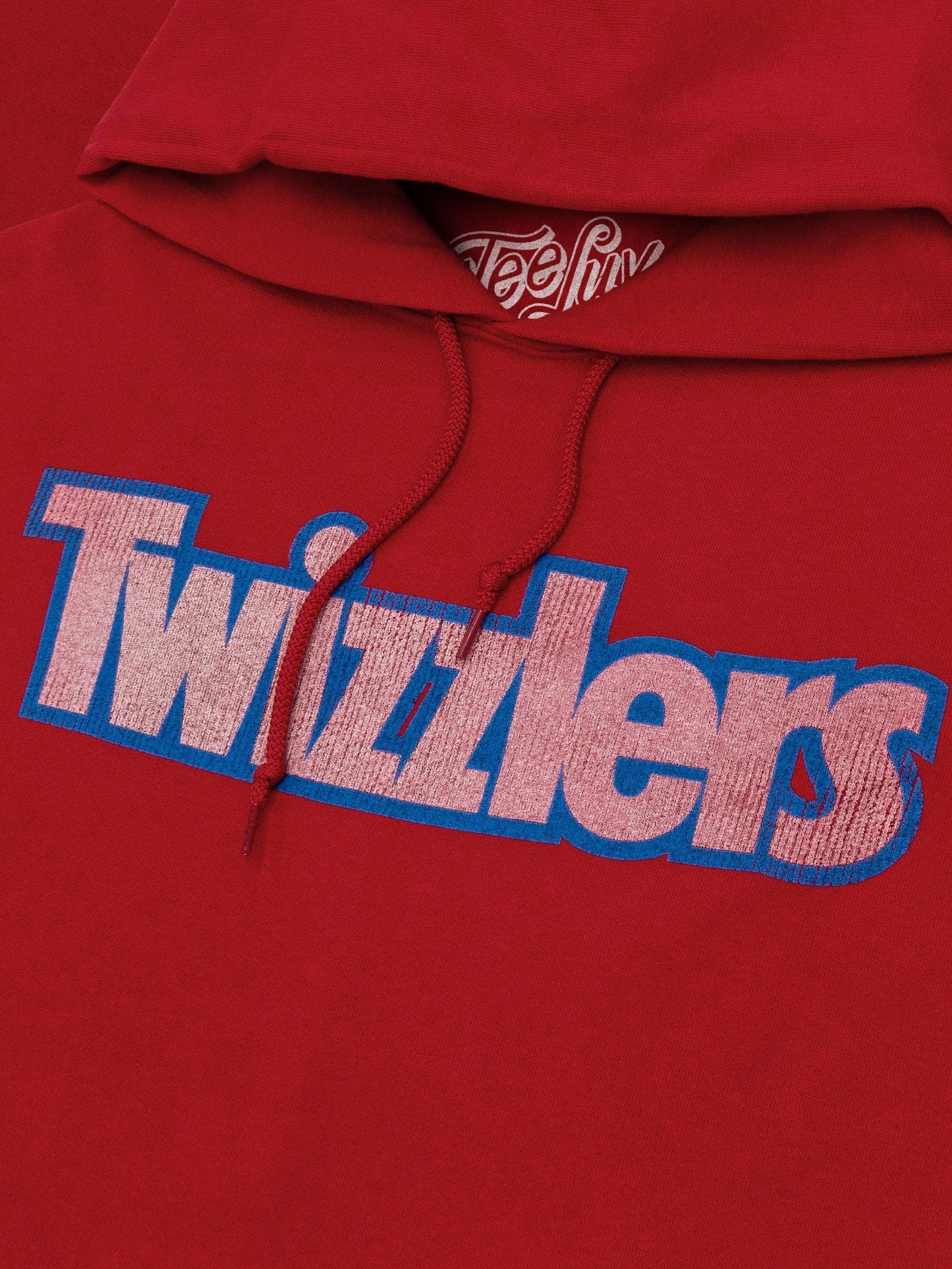 Faded Twizzlers Candy Logo Hooded Sweatshirt Hoodie Red
