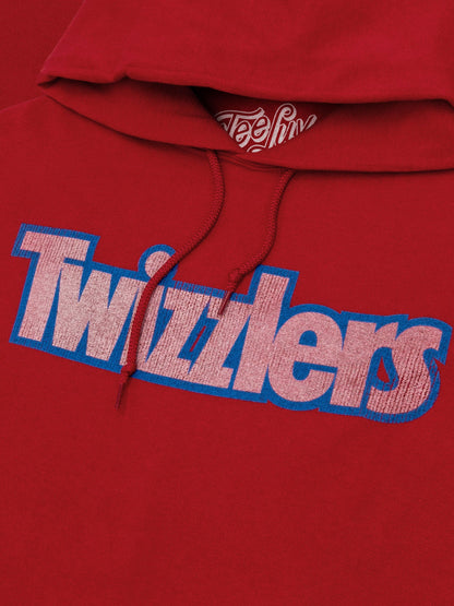 Faded Twizzlers Candy Logo Hooded Sweatshirt Hoodie Red