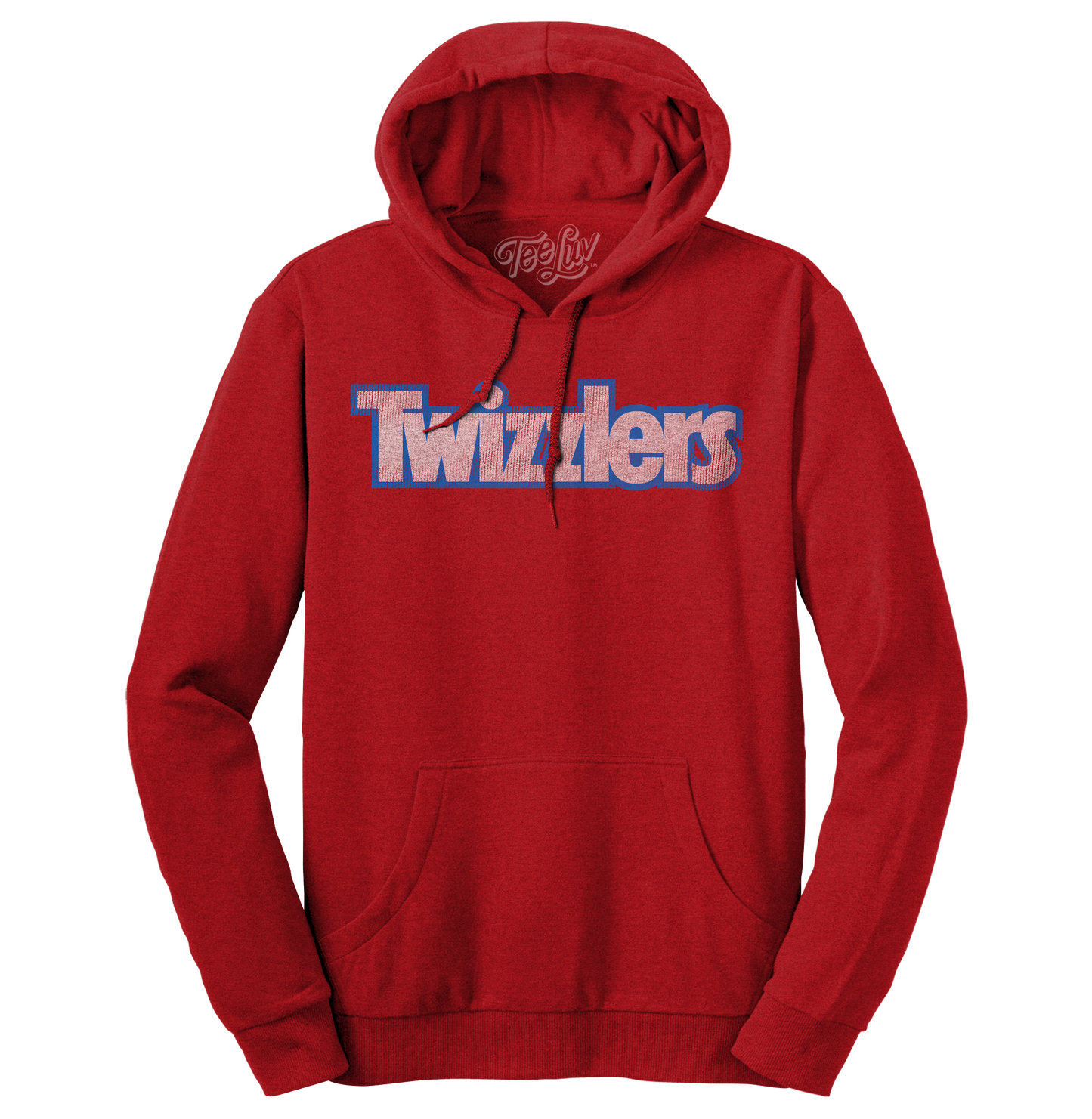 Faded Twizzlers Candy Logo Hooded Sweatshirt Hoodie Red
