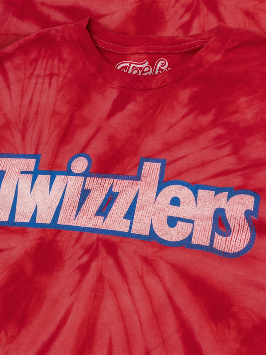 Retro Twizzlers Tie Dye Mens T Shirt Red Spider Tie Dye