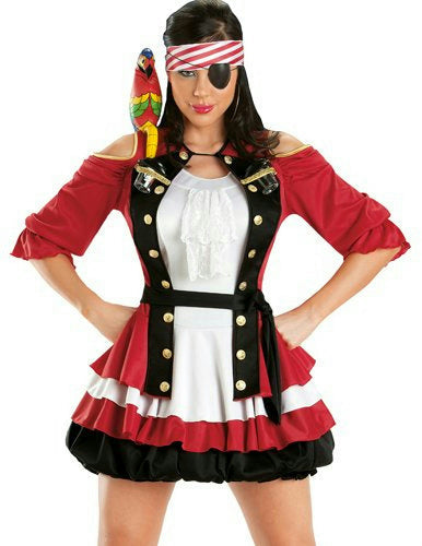 Escante Women's Cap'n Shooter Sexy Pirate Adult Costume Small 2-6