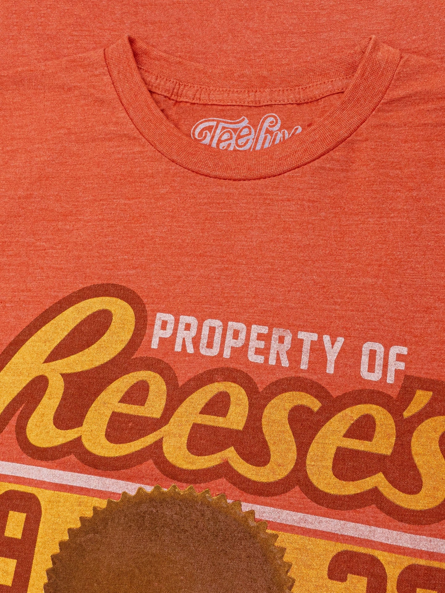 Property of Reese's Mens T Shirt Orange