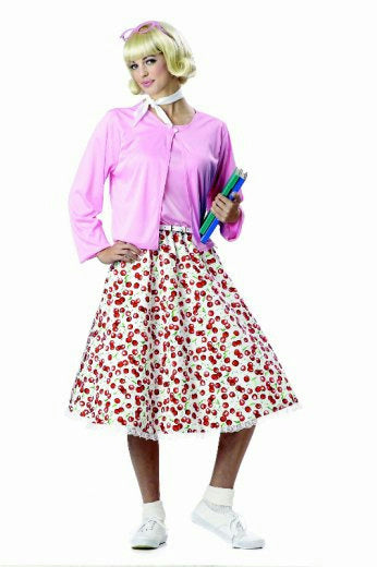 California Costumes Women's Retro 50's Sweetheart Adult Costume Size Small 6-8