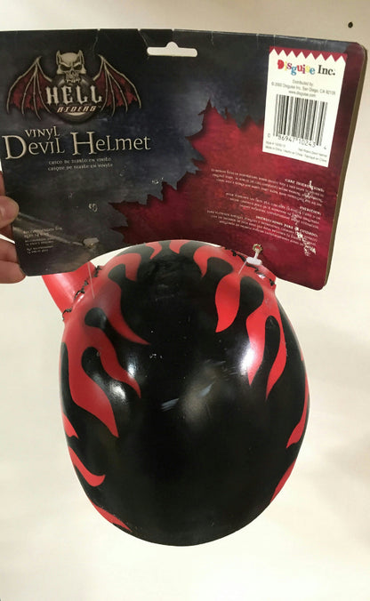 Disguise Hell Riders Vinyl Devil Helmet Costume Accessory Adult Size
