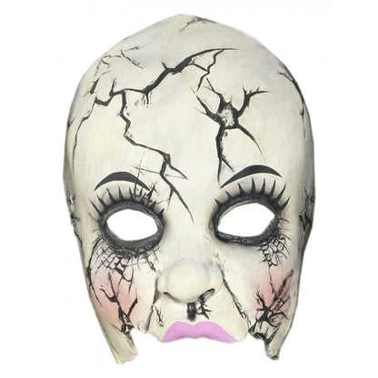 Smiffy's Damaged Broken Doll Adult Chinless Costume Mask