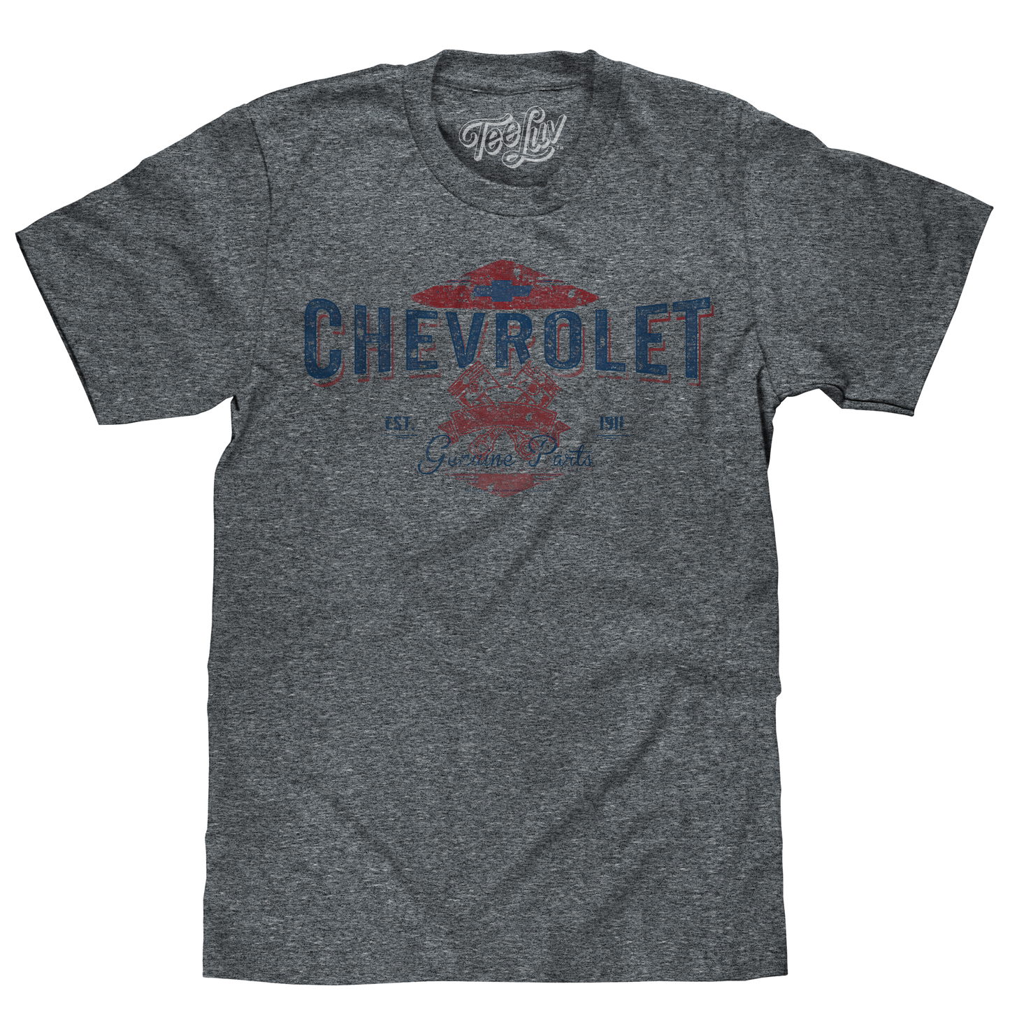 Chevrolet Genuine Parts Mens T Shirt Gray