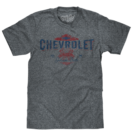 Chevrolet Genuine Parts Mens T Shirt Gray