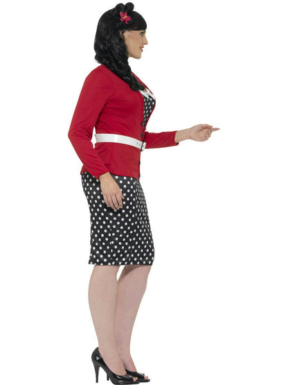 Smiffy's Women's Curves 50's PIn Up Polka Dot Adult Retro Plus Size Costume 3X