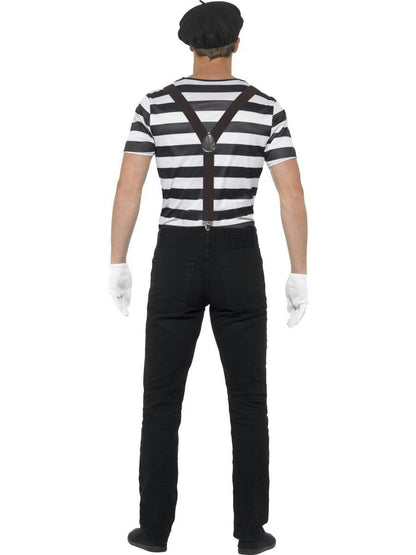 Smiffy's Gentleman Mime Artist Adult Men's Black and White Costume Size Large
