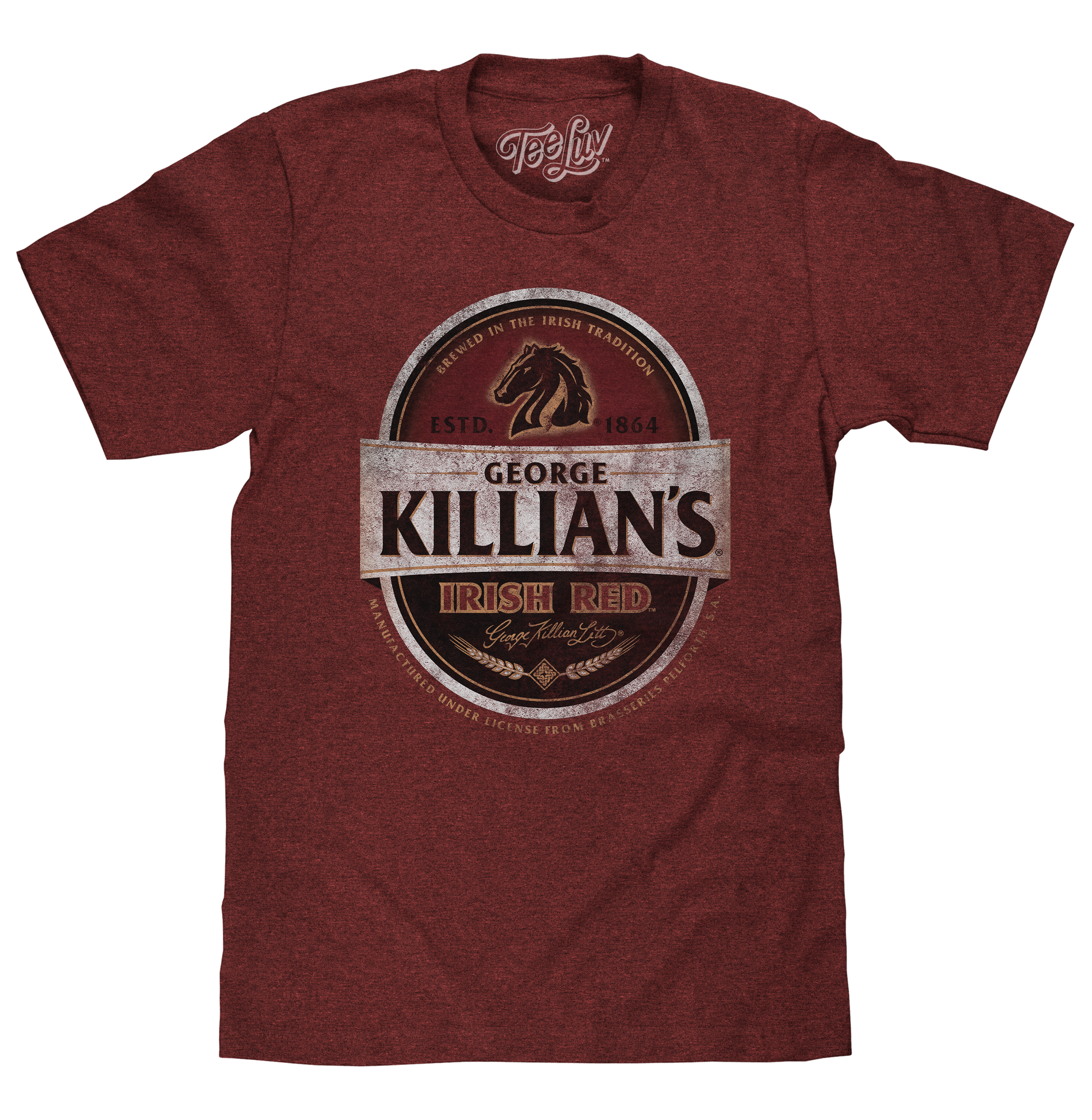 George Killian's Irish Red Lager Logo Mens T Shirt Red