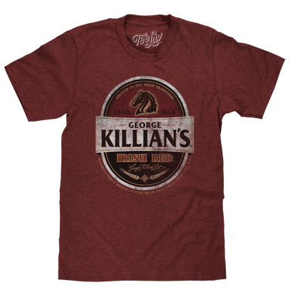 George Killian's Irish Red Lager Logo Mens T Shirt Red