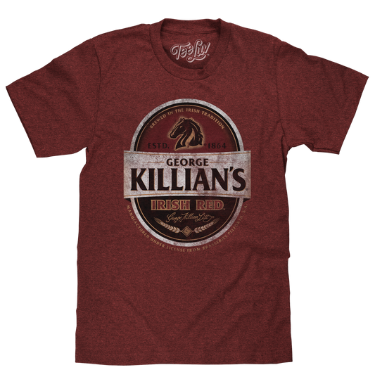George Killian's Irish Red Lager Logo Mens T Shirt Red