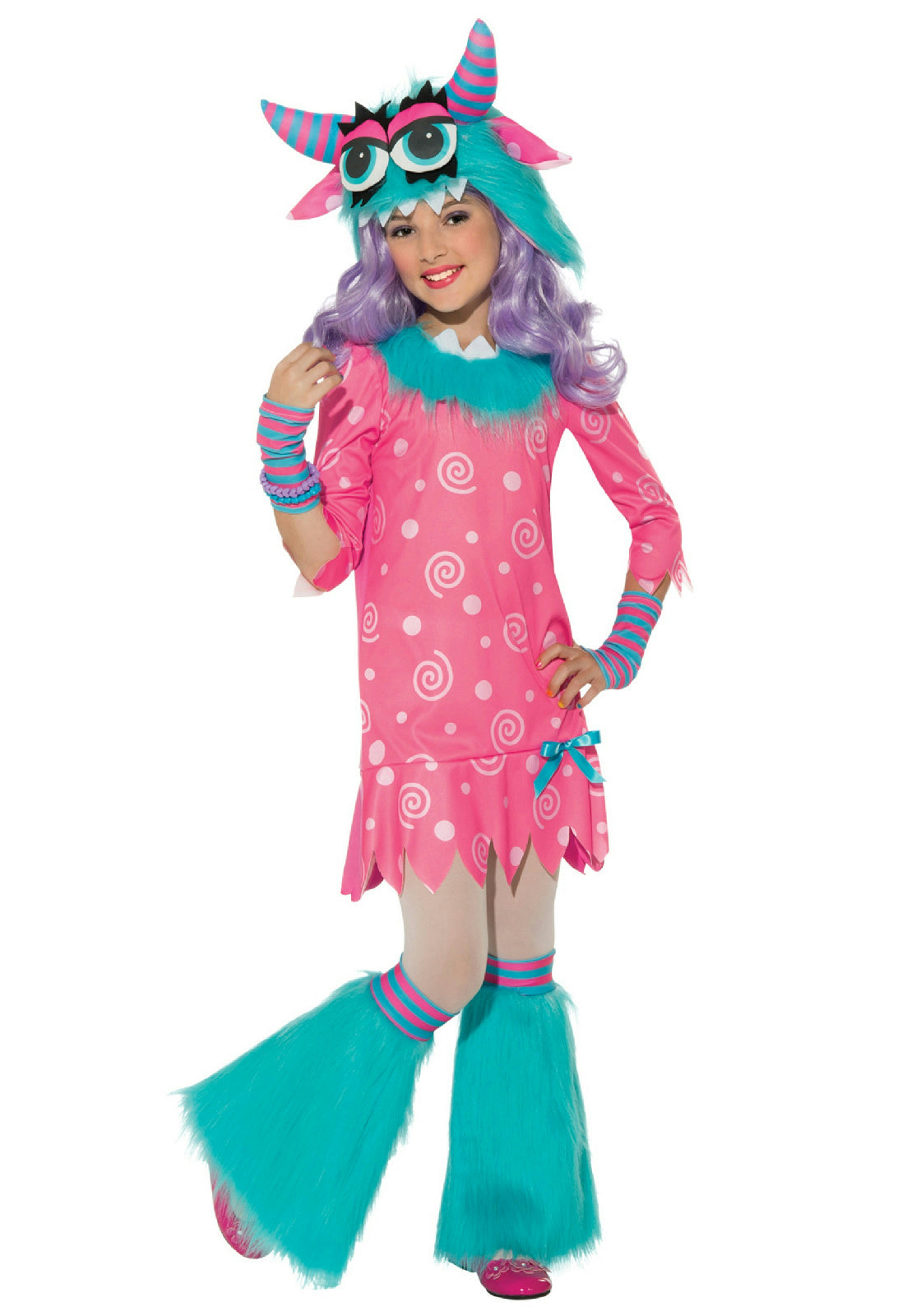 Rubie's Girl's Pink White Blue Bedtime Monster Child Costume Medium 8-10