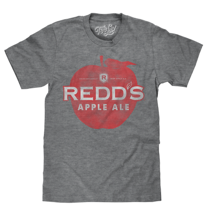 Redd's Apple Ale Logo Mens T Shirt Gray