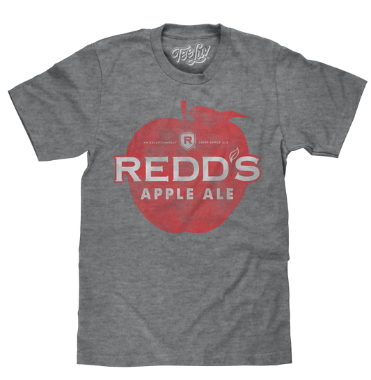 Redd's Apple Ale Logo Mens T Shirt Gray