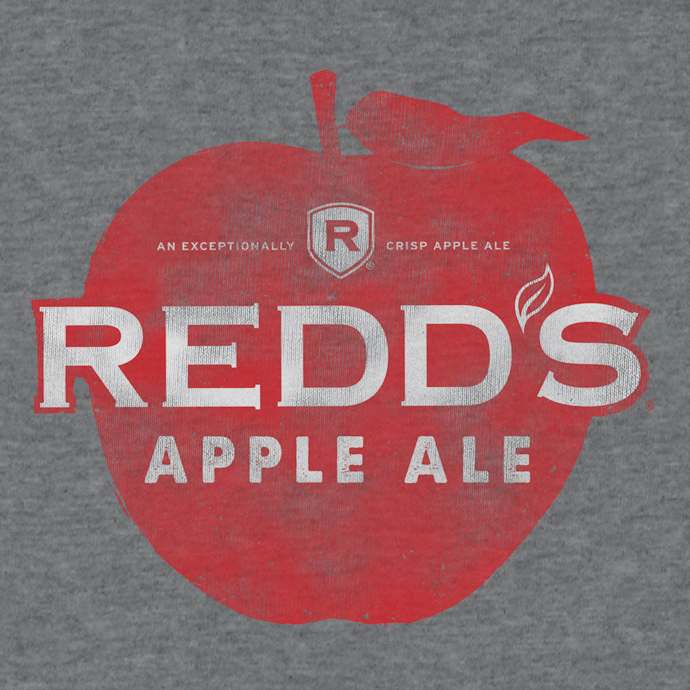 Redd's Apple Ale Logo Mens T Shirt Gray