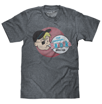 Bazooka Joe Mens T Shirt Gray