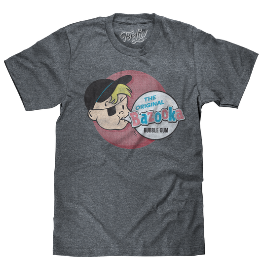 Bazooka Joe Mens T Shirt Gray