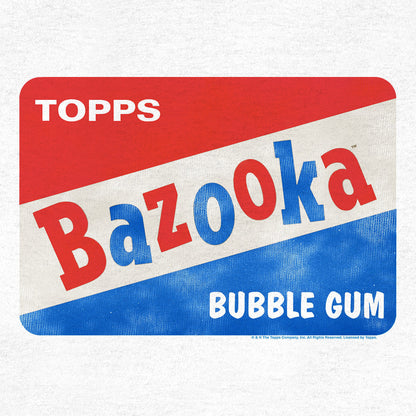 Topps Bazooka Bubble Gum Ringer Mens T Shirt Red and White
