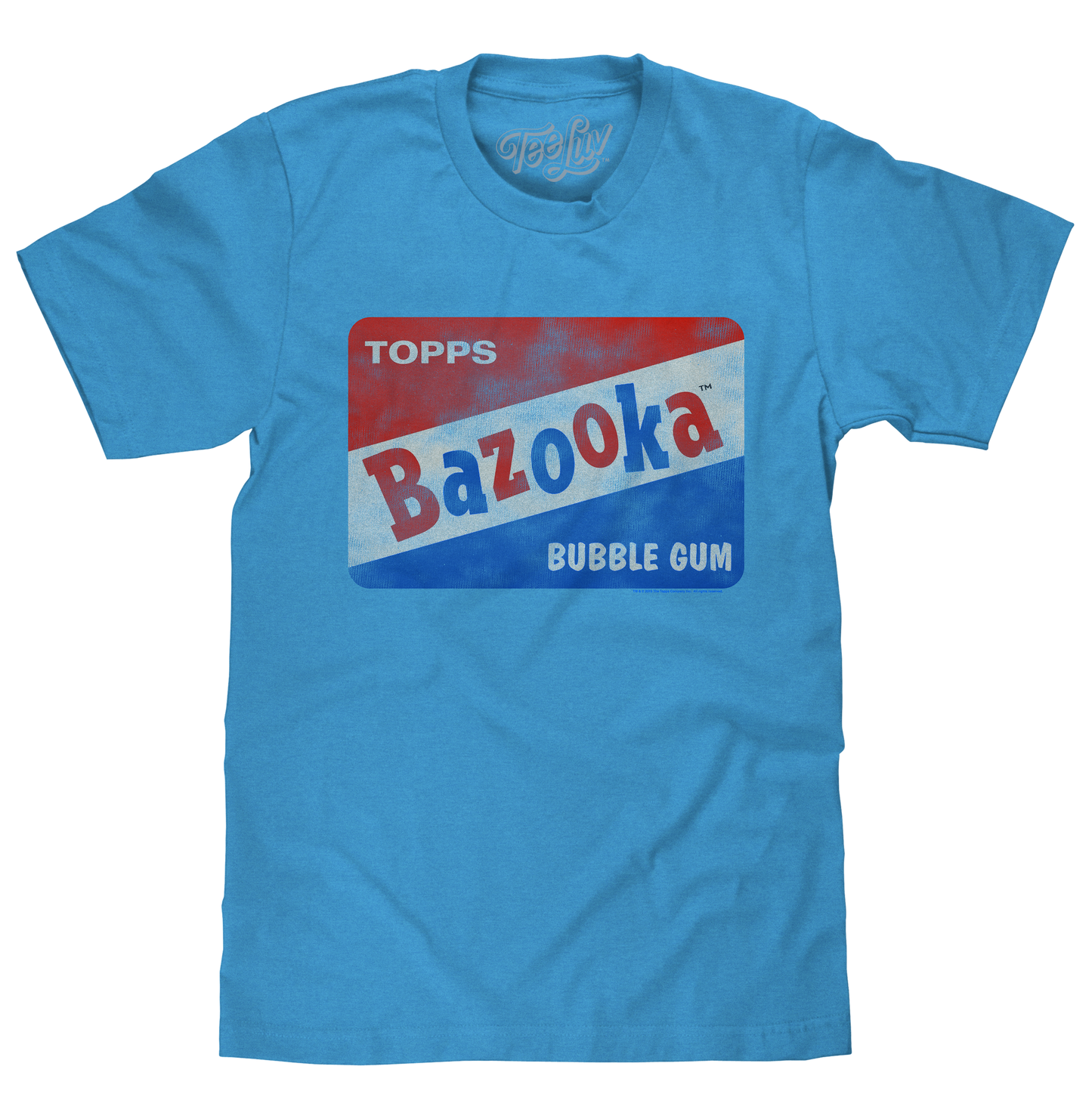 Bazooka Bubble Gum Mens T Shirt Blue