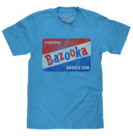Bazooka Bubble Gum Mens T Shirt Blue