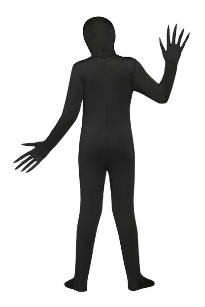 Fade Eye Shadow Demon Black Skin Suit Child Costume Large 12-14