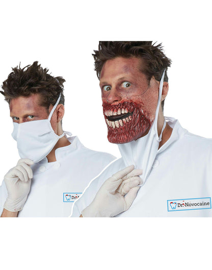 Doctor Novocaine Creepy Scary Killer Dentist Adult Costume Large/X-Large 42-46