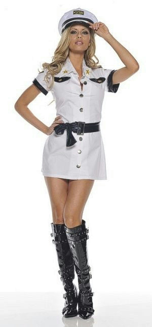 Be Wicked All Aboard Pilot Captain Sexy Plus Size Adult Costume Dress Hat XXL