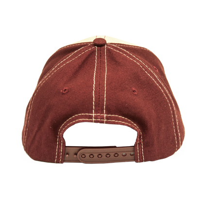 Dr Pepper Oval Logo Adjustable Hat Tan and Red