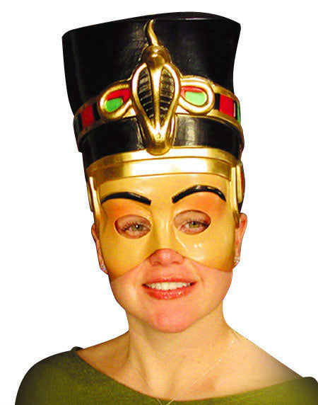 Nefertiti Ancient Egyptian Queen Cleopatra Semi Rigid Plastic Half Face Mask