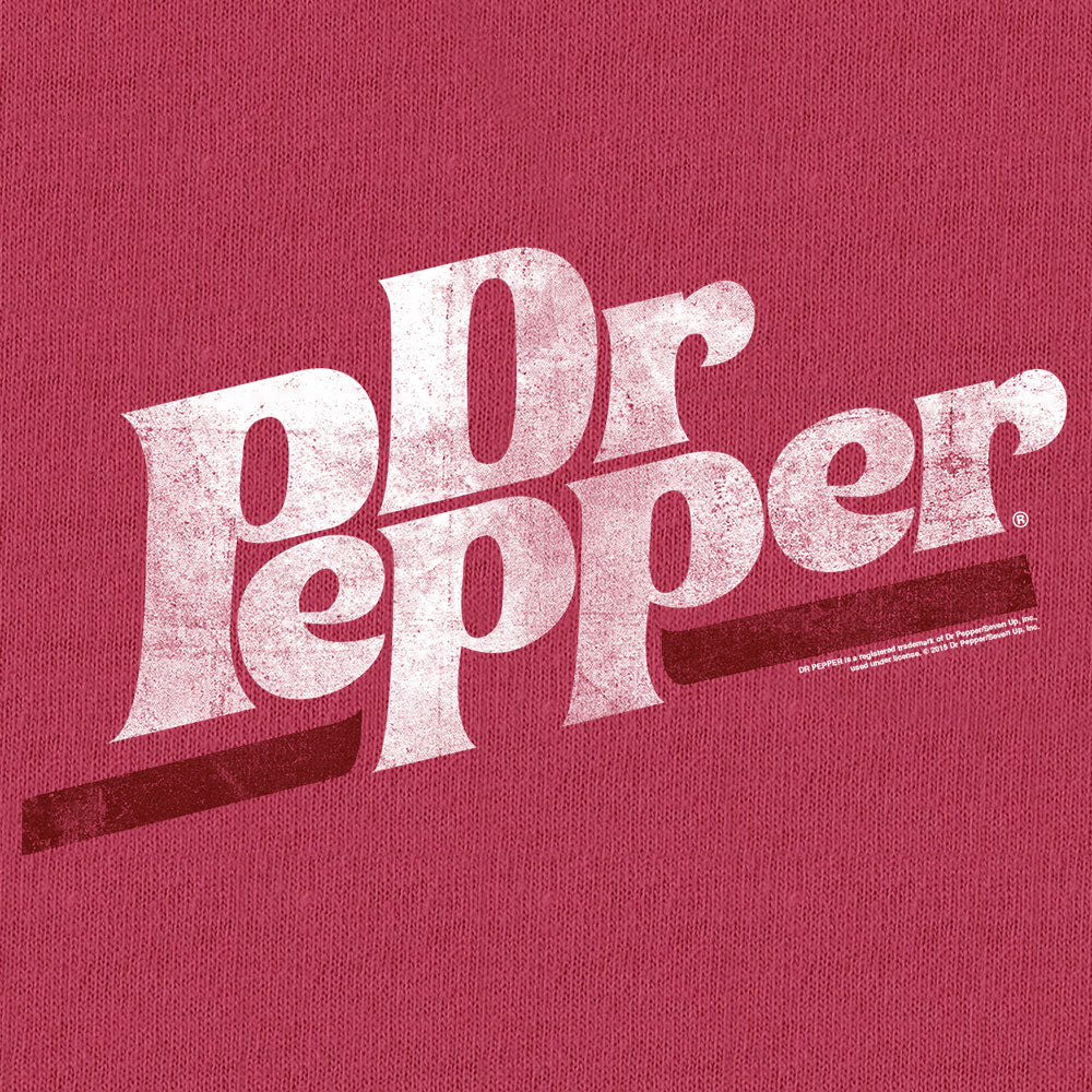 Tee Luv x Comfort Colors Distressed Dr Pepper Logo Mens T Shirt Brick Red