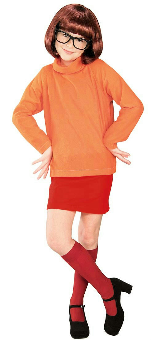 Velma From Scooby Doo Kids Child Costume Large 12-14