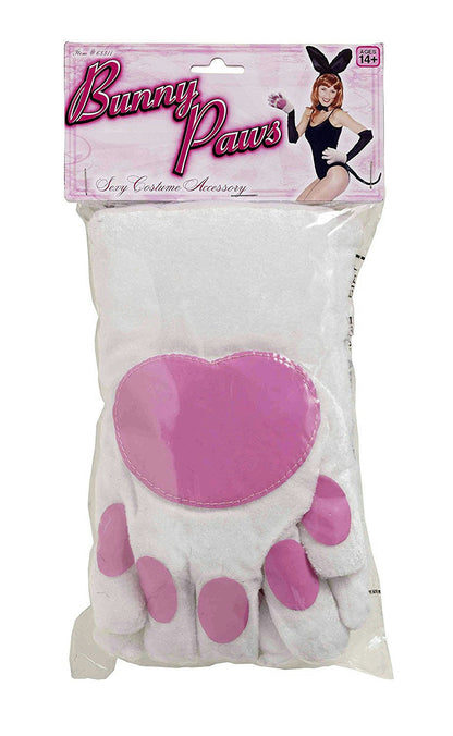 Forum Novelties Womens White Bunny Paws Adult Costume Gloves