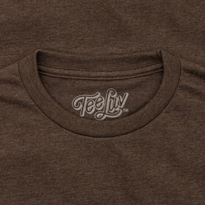 A&W Faded Logo Mens T Shirt Brown