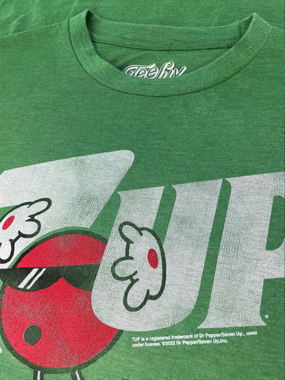 7UP Logo Mens T Shirt Green