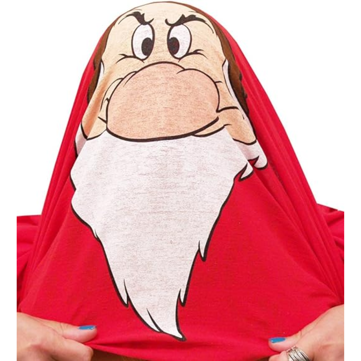 Disney Wanna See Me Act Grumpy Adult Flip Red T Shirt