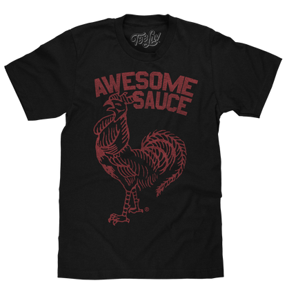 Sriracha Awesome Sauce Mens T Shirt Black