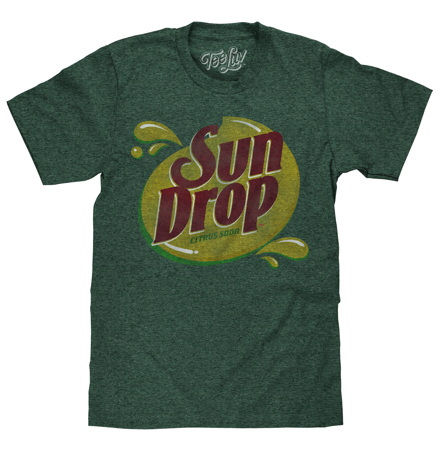 Sun Drop Soda Logo Mens T Shirt Green