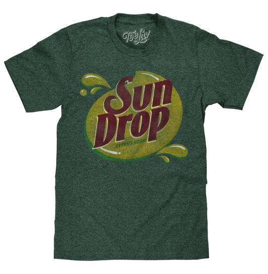 Sun Drop Soda Logo Mens T Shirt Green