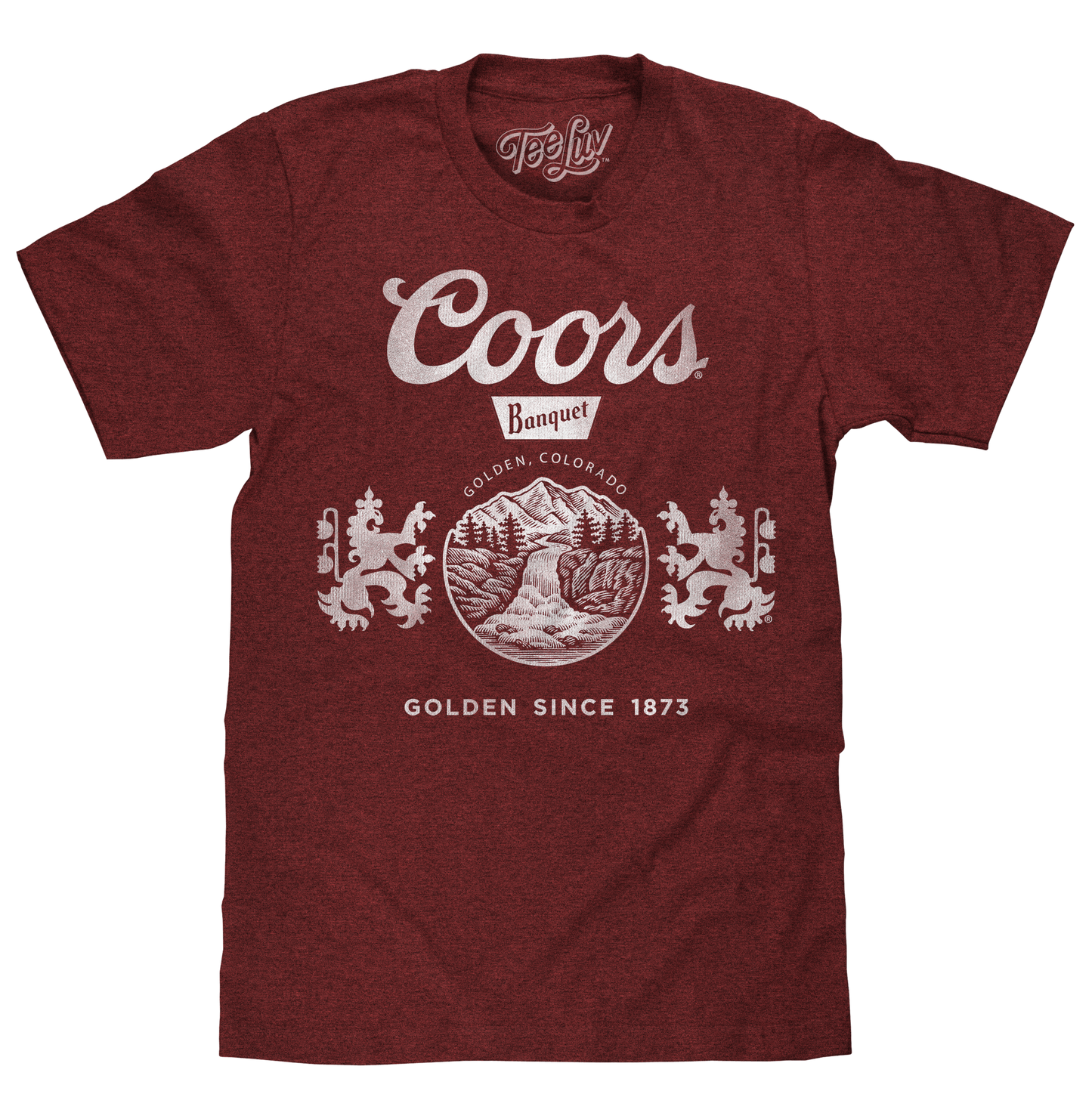 Coors "Golden, Colorado" Logo Mens T Shirt Red