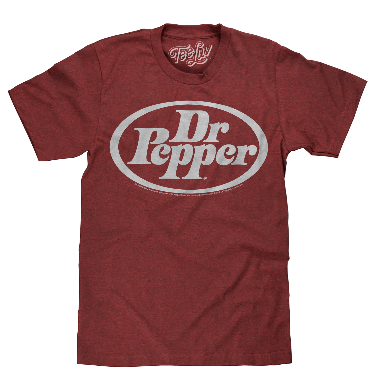 Dr Pepper Oval Logo Mens T Shirt Red