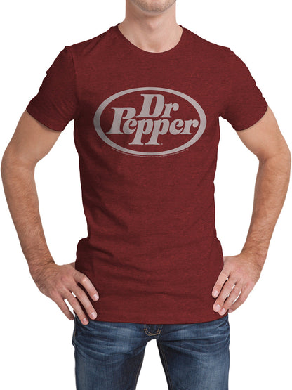 Dr Pepper Oval Logo Mens T Shirt Red